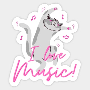 i love music Sticker